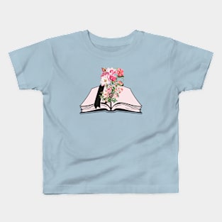 Flowers Growing From Book Kids T-Shirt